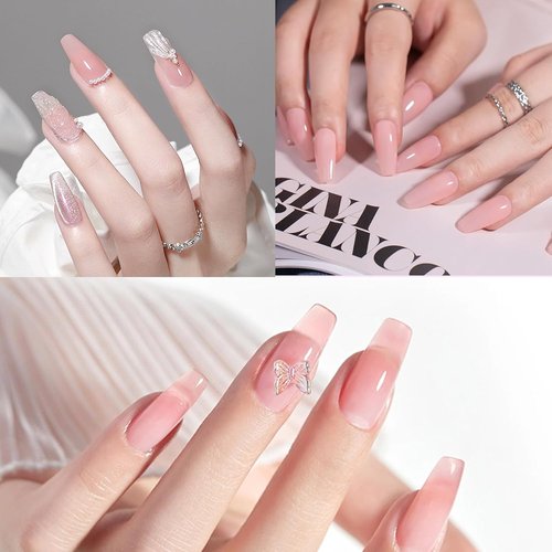 Creaglam Super Nail Acrylic Powder - 3 Pcs 28g Cover Pink Polymer for 3D Art & French Extensions | No Lamp Needed