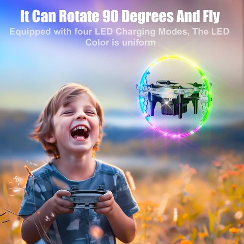 Skiennix Mini RC Drone for Kids - 360° Flip & 90° Surround Flight | Perfect Gift for Ages 8-12