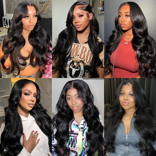 12A Brazilian Virgin Human Hair 1 Bundle 22 Inch Body Wave Bundles Human Hair 100% Unprocessed Quick Weave Hair Extensions Natural Black