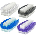 Nail Brush for Cleaning Fingernails Two Sided Fingernail Scrub Brush Soft Stiff Nylon Bristles Scrubber Brush for Hand and Under Nails,4 Pack