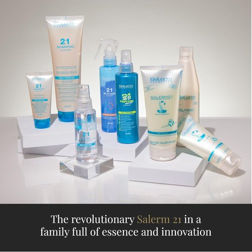 Salerm 21 Leave-In Mask & Conditioner - Jasmine & Amber - 200 ml - Anti-Frizz & Deep Hydration