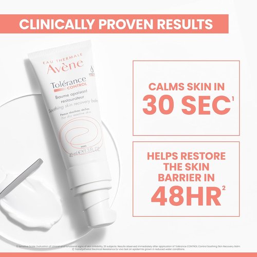 Avène Tolerance Control Soothing Skin Recovery Balm - Hypersensitive Dry Skin Moisturizer, 1.3 Fl Oz