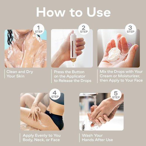 Self Tanning Drops Kit with Exfoliating Mitt to prepare your skin – Made in Korea, Natural Ingredients, Aloe Leaf Juice & Hyaluronic Complex Face & Body Non-Toxic, Fragrance-Free, Self tanner kit