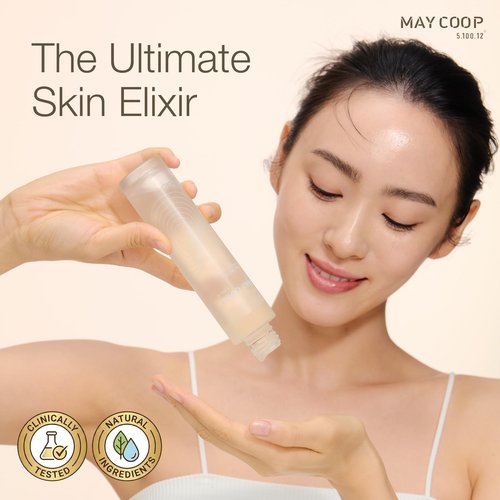May Coop Raw Sauce Moisture Essence Toner | Korean Hydrating Face Toner for Dry & Sensitive Skin | Rice Water, Centella Asiatica & Birch Bark | Fast-Absorbing Skincare Formula, 1.35 fl. oz.