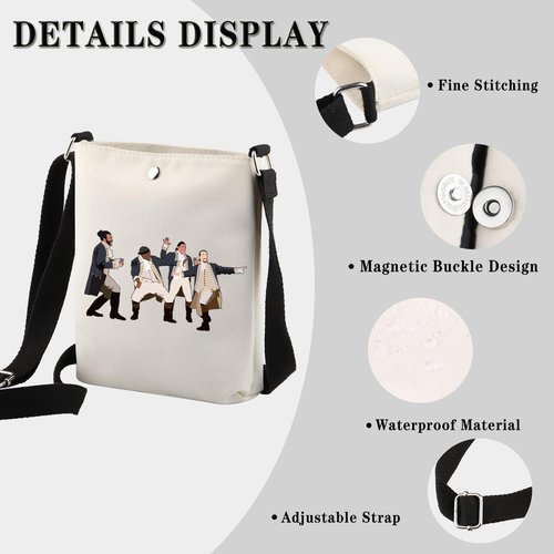 GJTIM Musical Gift Musical Theatre Makeup Bag Theatre Accessory Zipper Pouch for Musical Fans (HamMusical CB)