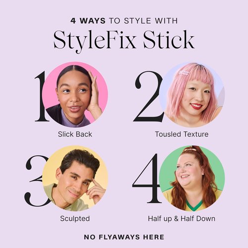 JVN StyleFix Hair Wax Styling Stick - 0.6 Oz | Controls Frizz & Tames Flyaways for All-Day Hold