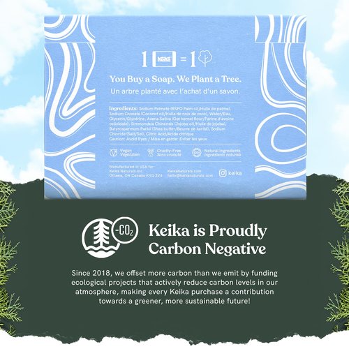 Keika Baby Soap Bar - Oat & Shea Unscented for Eczema Relief | 5 oz for Sensitive Skin