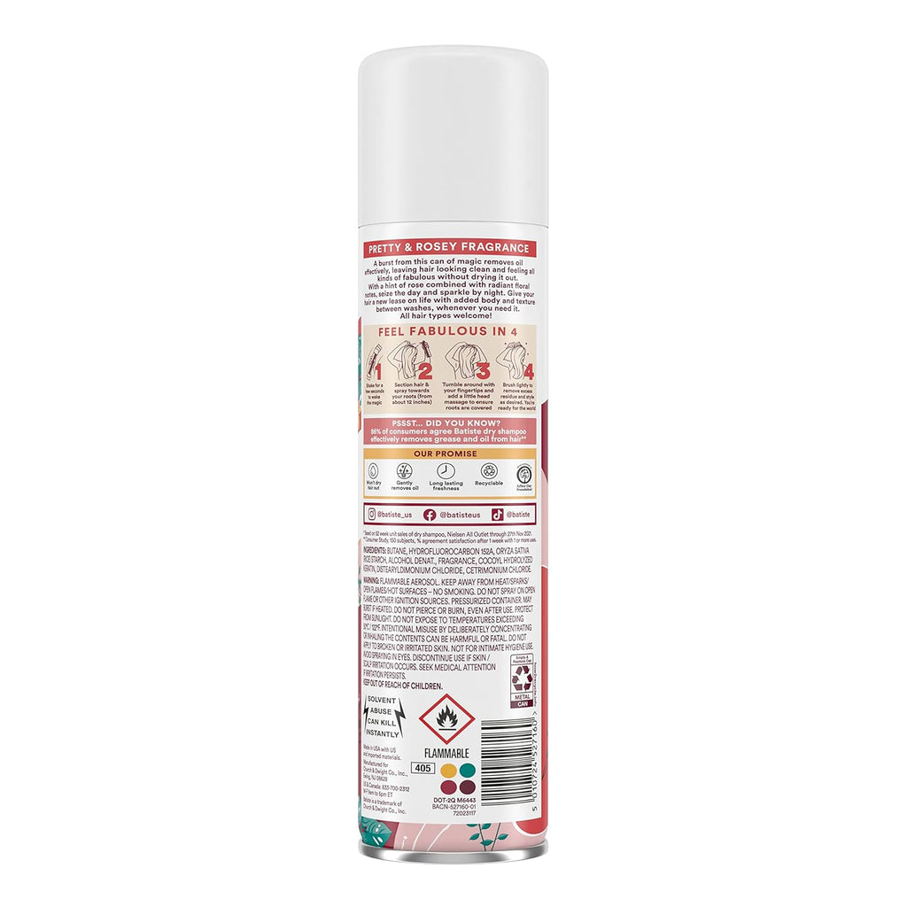 Batiste Dry Shampoo - Rose Gold | Refresh Hair & Absorb Oil for Added Texture - 5.71 oz