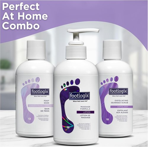 FOOTLOGIX Foot Soak Concentrate - Gentle Cleansing Formula for Softening Dry Feet | 8.45 oz
