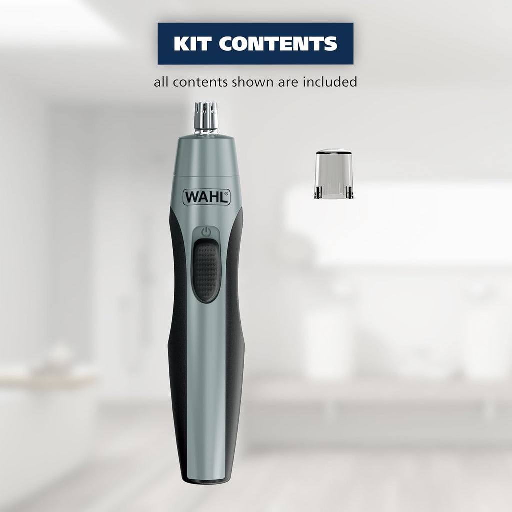 Wahl Precision Ear and Nose Hair Trimmer - Battery Operated, Hygienic Rinseable Blade, Travel-Friendly | Model 3026462
