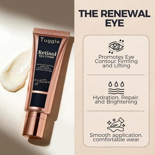 Regine Switzerland Retinol Under Eye Cream - Anti-Aging Formula for Dark Circles & Puffiness | 0.7 Fl. Oz