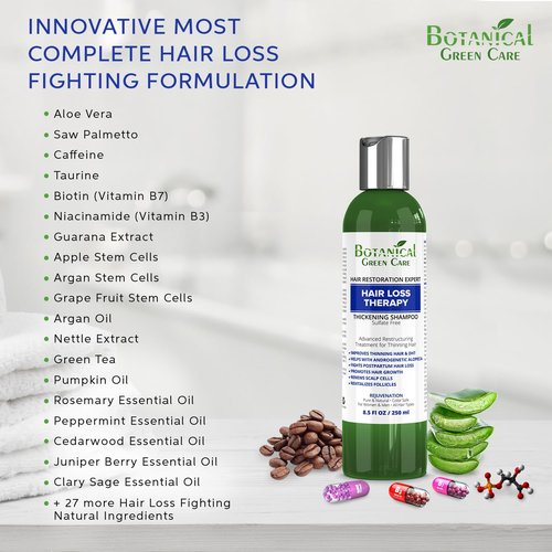 Skiennix Hair Loss Therapy Shampoo - Strengthening & Volumizing Formula, Sulfate-Free, DHT Blocker, Color Safe