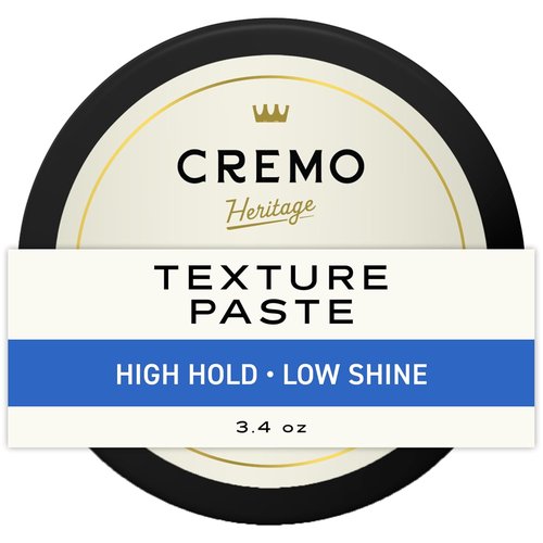 Cremo Hair Styling Texture Paste - Premium Barber Grade Formula for Effortless Styling | 3.4 Oz