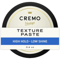 Cremo Hair Styling Texture Paste - Premium Barber Grade Formula for Effortless Styling | 3.4 Oz
