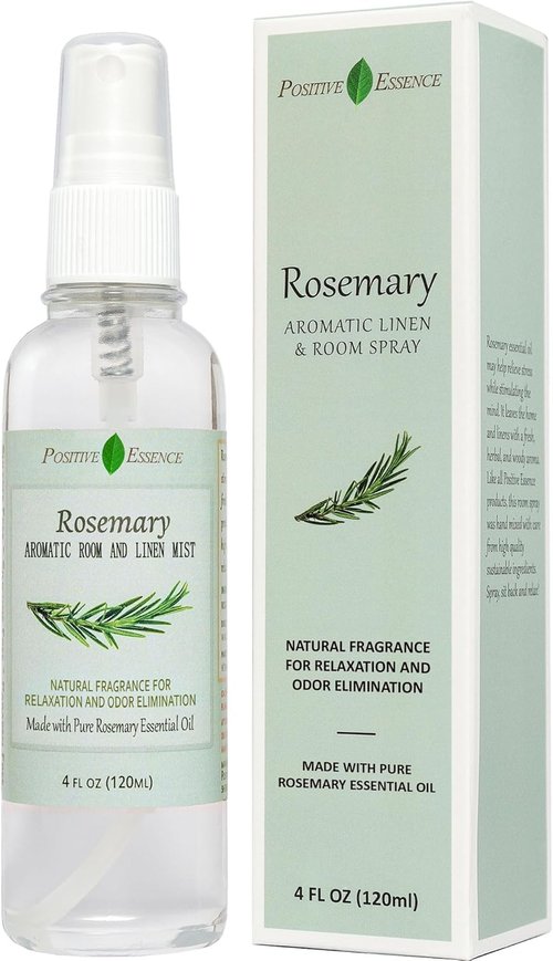 Rosemary | Natural Linen & Room Spray - 100% Pure Rosemary Essential Oil for Relaxing Home Fragrance (4.06 fl oz)
