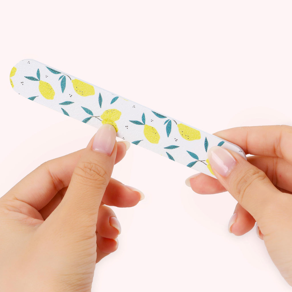 ZMOI Nail Files - Professional Medium Emery Boards 6 Dual-Sided Medium, Fine Grit for Natural/Acrylics - Nail Shapers to Smooth/Refine Nails (Pack of 2)