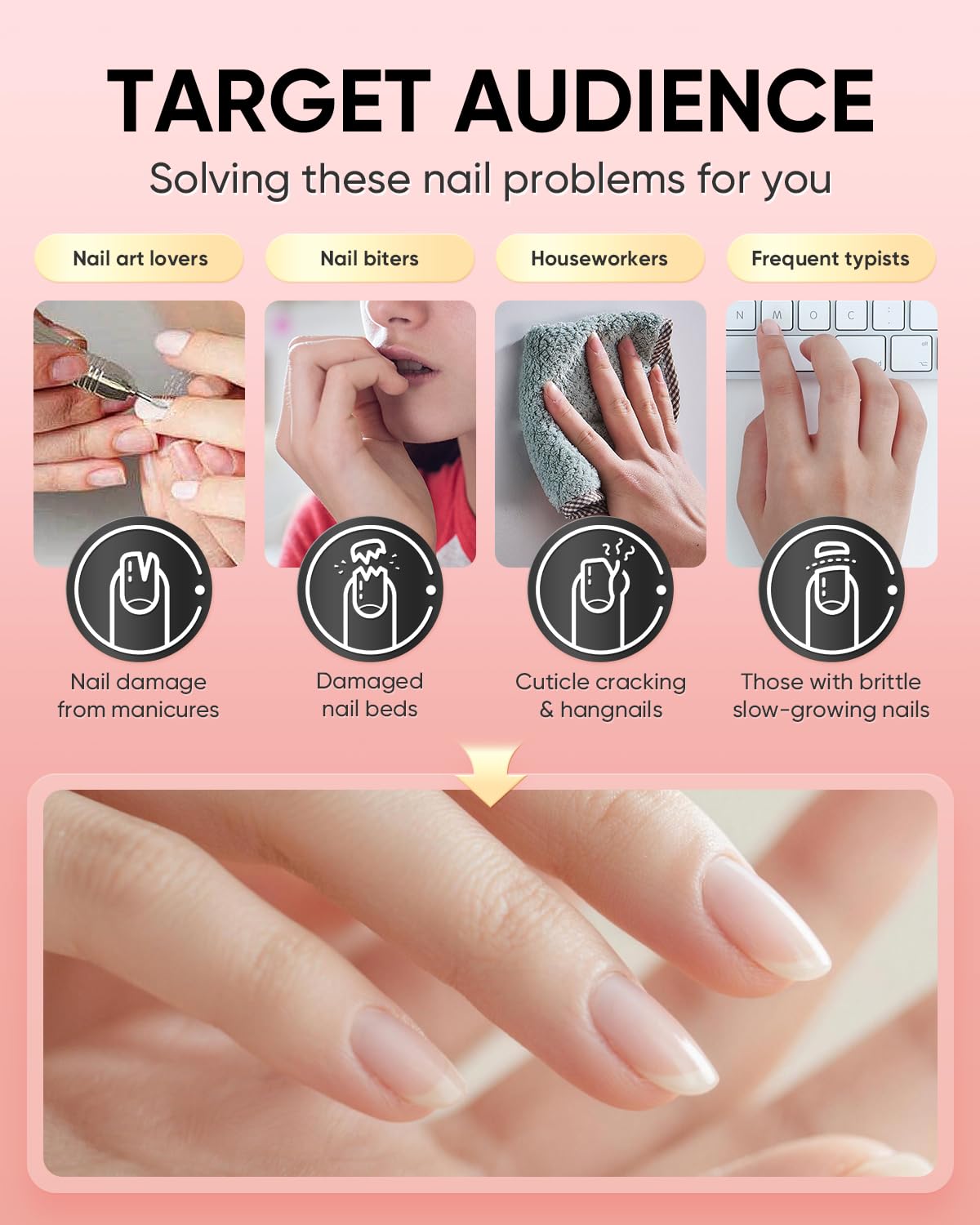 Velour Rosa Nail & Cuticle Oil - Natural Plant-Based Hydration with Jojoba & Vitamin E - 1.0 fl oz