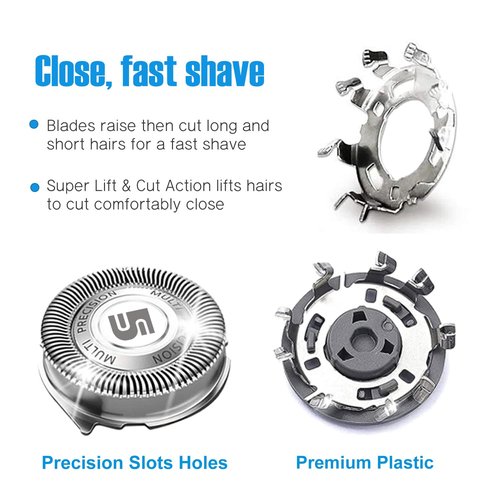 Philips Norelco SH50 Replacement Heads - Precision Blades for 5000 Series Shavers | Durable & Efficient