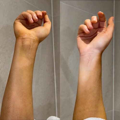 Rose & Caramel Self Tan Remover Gloves - 4-in-1 Formula for Smooth Skin | 6 Pairs