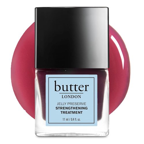 butter LONDON Nail Strengthener - Nourishing Jelly Preserve for Damaged Nails | Pink Translucent Finish