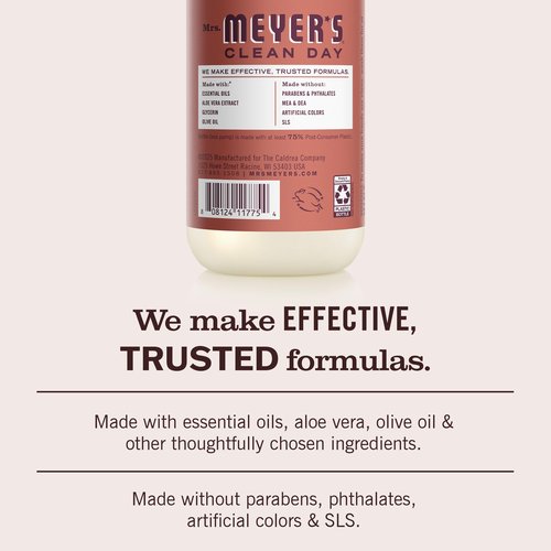 Mrs. MEYER'S CLEAN DAY Hand Soap, Fall Leaves Scent, 12.5 Fl Oz Bottle - 3 Pack