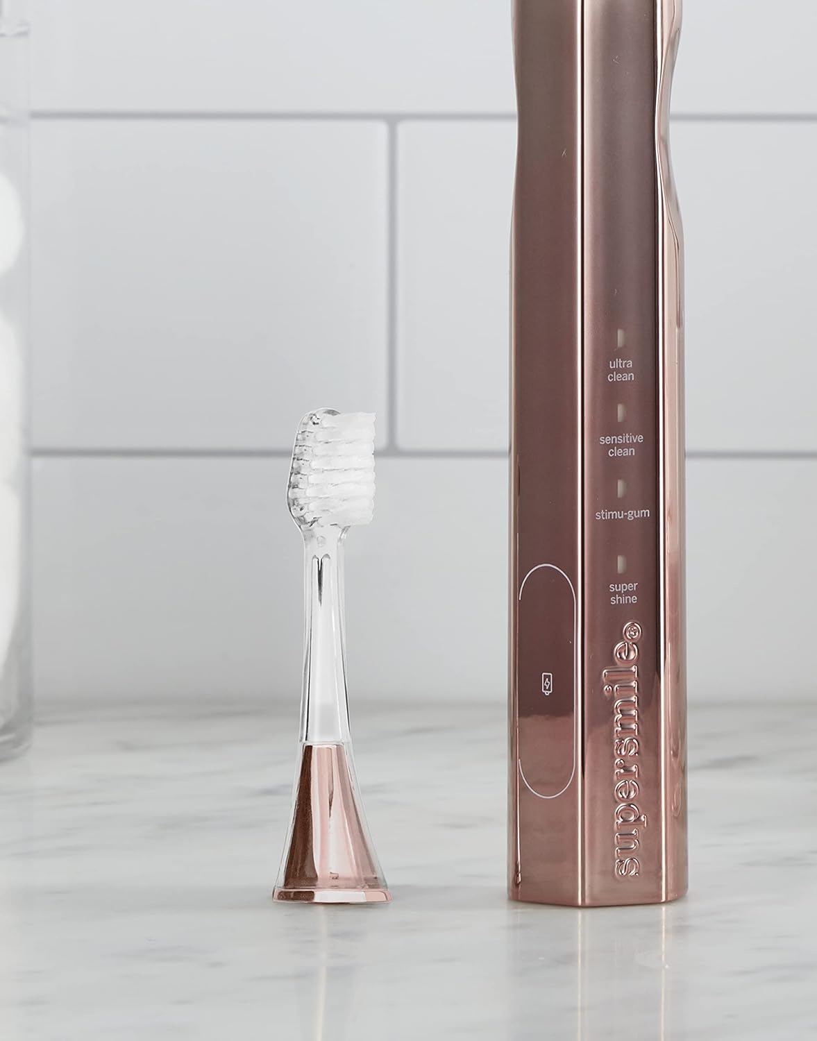 Supersmile Zina45 Sonic Pulse Toothbrush Replacement Brush Heads - Optimal Cleaning & Freshness