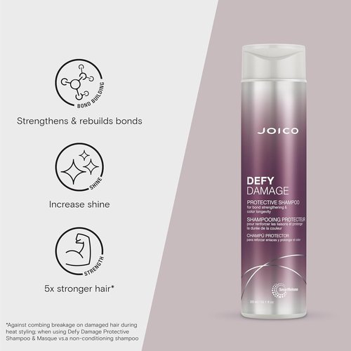 Joico Defy Damage Shampoo - Protect Color-Treated Hair | Strengthen Bonds & Preserve Color | Moringa Seed Oil & Arginine