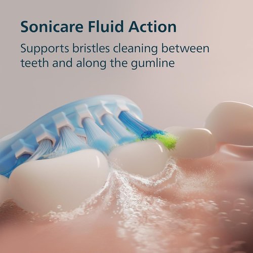 Philips Sonicare Electric Toothbrush - Pressure Sensor, 6 Settings, Travel Case | Light Pink, HX7132/03