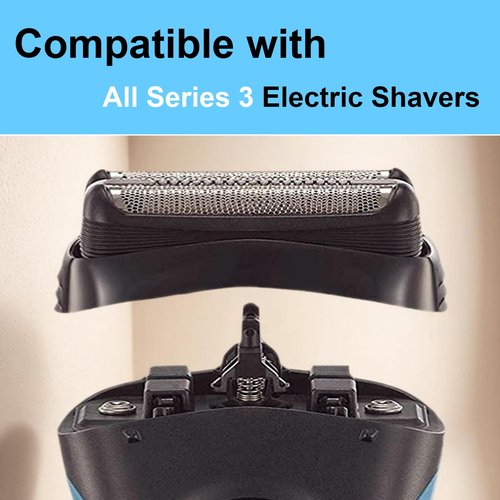 32B Series 3 Replacement Head for Braun ProSkin Electric Shaver, Compatible with Braun Foil Shaver 3000s 3010s 3020s 3030s 3040s 3050cc 3070cc 3080s 3090cc 320 330 340 350cc (2 Pack)