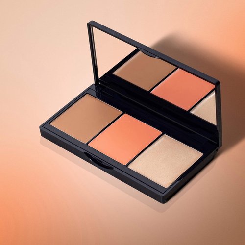 Lune+Aster Creamy Cheek Trio - Ultra-Blendable Bronzer, Blush & Highlighter Palette | All-In-One Set