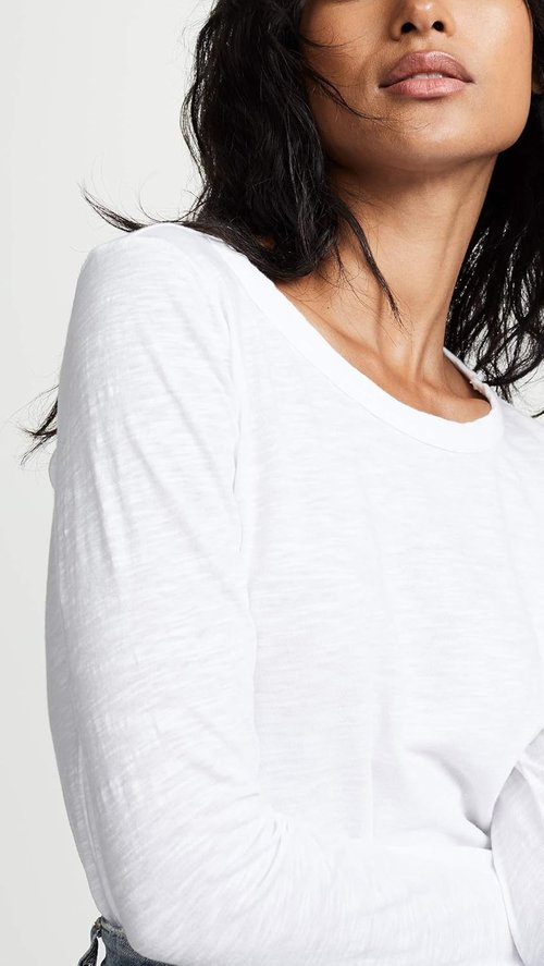 Velvet by Graham & Spencer Women's Lizzie Long Sleeve Tee - Soft, Stylish Comfort in Classic Black