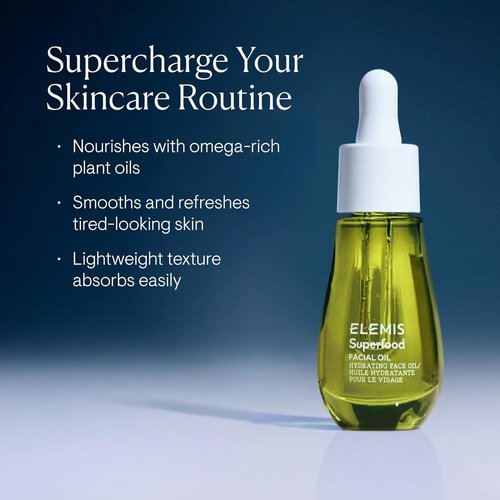 ELEMIS Superfood Facial Oil - Antioxidant-Rich Nourishing Serum for Radiant Skin | 15ml Hydration Booster
