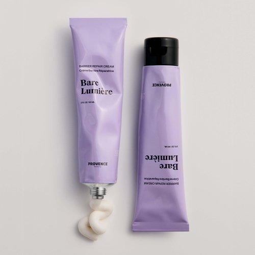 Provence Beauty BARE LUMIÈRE Skin Barrier Repair Cream – 5-in-1 Face Moisturizer with Ectoin, Encapsulated Probiotics & Aloe Vera – Hydrates, Primes, Boosts Glow & Strengthens the Skin – 2 fl oz