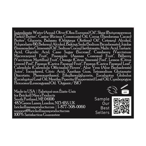 Brickell Men's Smooth Brushless Shave Butter for Men, Natural and Organic Smooth Shaving Butter to Fight Nicks, Cuts and Razor Burn, 5 Ounce, Scented