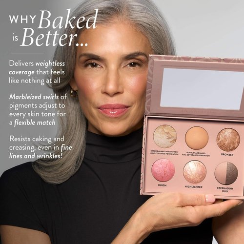 Laura Geller Baked Icons Full Face Makeup Palette - All-in-One for Mature Skin | Travel-Friendly Design