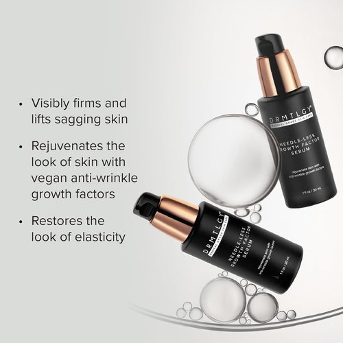 DRMTLGY Needle-Less Growth Factor Serum - Multi-Peptide & Hyaluronic Acid for Firming, Lifting & Wrinkle Care