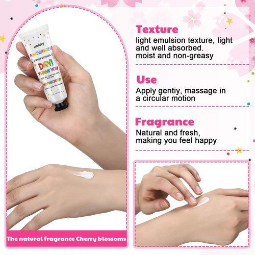 Loopeer 24 Pcs Administrative Professionals Day Gifts Bulk Hand Cream Travel Size Moisturizing Lotion Set for Admin Assistants Office Staff Coworkers Employee Appreciation Gifts Women Men