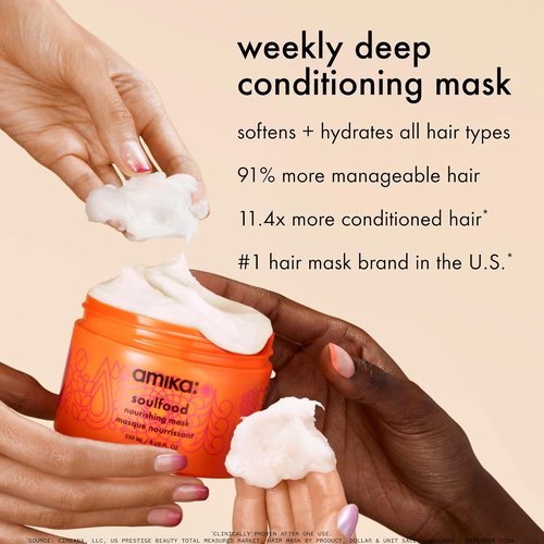 Amika Soulfood Nourishing Mask - Deep Hydration & Repair | 100ml Size