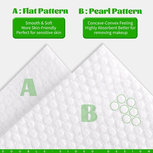 Disposable Face Towels 100 Count, Biodegradable Facial Towels for Sensitive Skin, Ultra Soft & Thick Face Cloth, Lint- free Dry Wipes for Makeup Remover, Skincare and Cleansing (2 Pack)