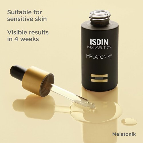 ISDIN Melatonik Night Serum - 3-in-1 Anti-Aging Formula with Melatonin, Bakuchiol & Vitamin C, 30ml
