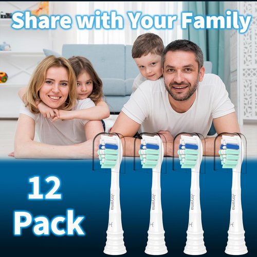 Philips Sonicare Replacement Toothbrush Heads - Compatible C2 C1 4100 | 12 Pack for Superior Cleaning