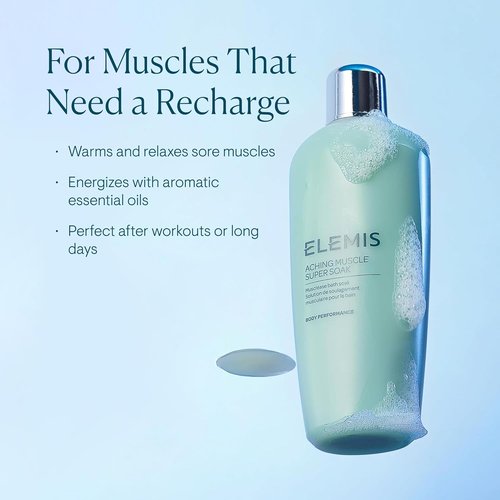 ELEMIS Aching Muscle Super Soak - Natural Bath Milk To Relieve Muscle Aches | 400ml