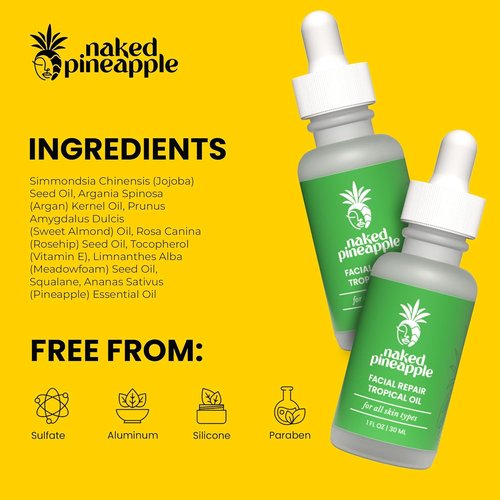 **Tropical Oil Hydrating Facial Moisturizer - Fruit Extract for Barrier Protection & Elasticity | 1oz**