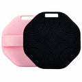 YEADMAL Silicone Body Scrubber 2-Pack, Shower Scrubber with Soft Bristles, Non-Slip Scrubbies for Body, Body Scrubber Exfoliator for Men and Women,Gentle Exfoliating and Lather Well (Black+Pink)