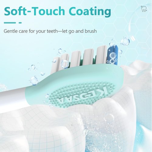 Replacement Toothbrush Heads for Philips Sonicare Electric Toothbrush, 2-in-1 Tongue Cleaner, 8 Pack, Mint Green,Suitable for Philips Sonicare Heads, C2, C1, C3, W1, W2, W3, G1, G2, G3