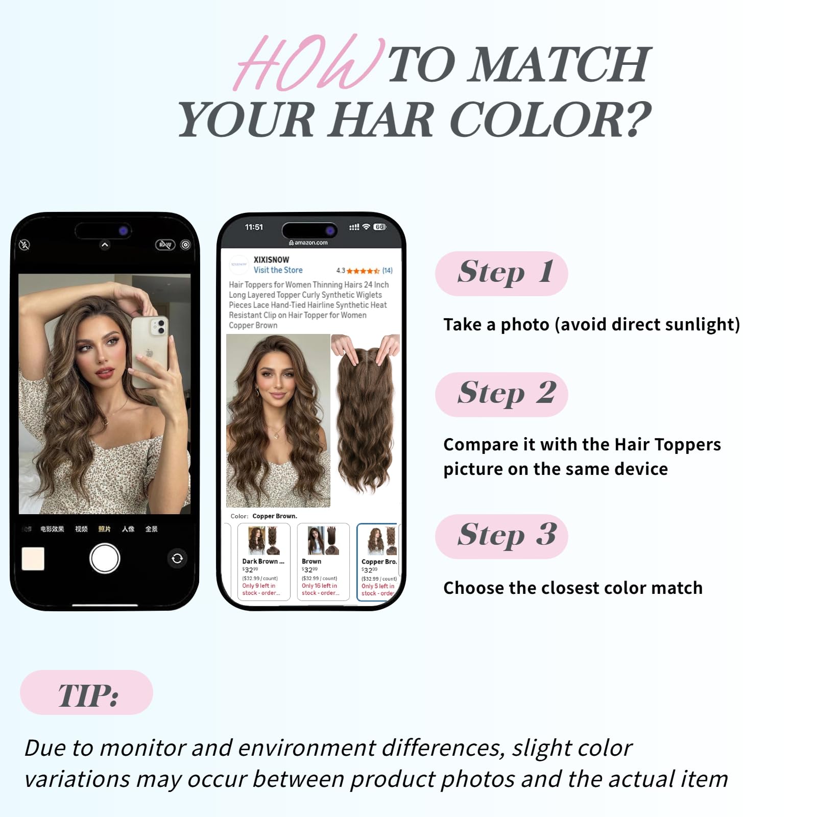 XIXISNOW Hair Toppers for Women Thinning Hairs 24 Inch Long Layered Topper Curly Synthetic Wiglets Pieces Hand-Tied Hairline Synthetic Clip on Hair Topper for Women Dark Brown Mix Golden Brown