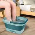 Udefineit Foot Bath Basin, Foldable & Portable Foot Soak Tub with Massage Acupoint for Foot Spa Bath, 15L/4 Gallon, Foot Massager Soaking Bath Basin Bucket for Pedicure Home Spa Treatment (Green)