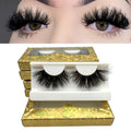 25mm Real Mink Lashes Mikiwi Eyelashes SF07-5, Thick HandMade Full Strip Lashes, Crueltyl Free Fluffy Lashes, Dramatic 3D Mink Eyelashes Bulk Pack-5