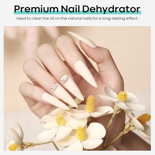 Modelones Nail Dehydrator - 15ml Acid-Free Prep for Acrylic & Gel Nails | Hema-Free Primer Bonder
