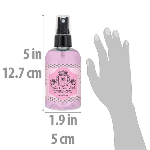 SHANY Detox Makeup Brush Cleanser - Paraben-Free, Vegan & Cruelty-Free Formula - 4oz